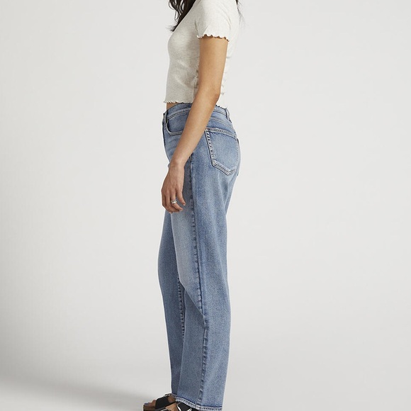 Silver Jeans Co. Mid Rise Straight Leg Dad Jeans - Picture 2 of 6